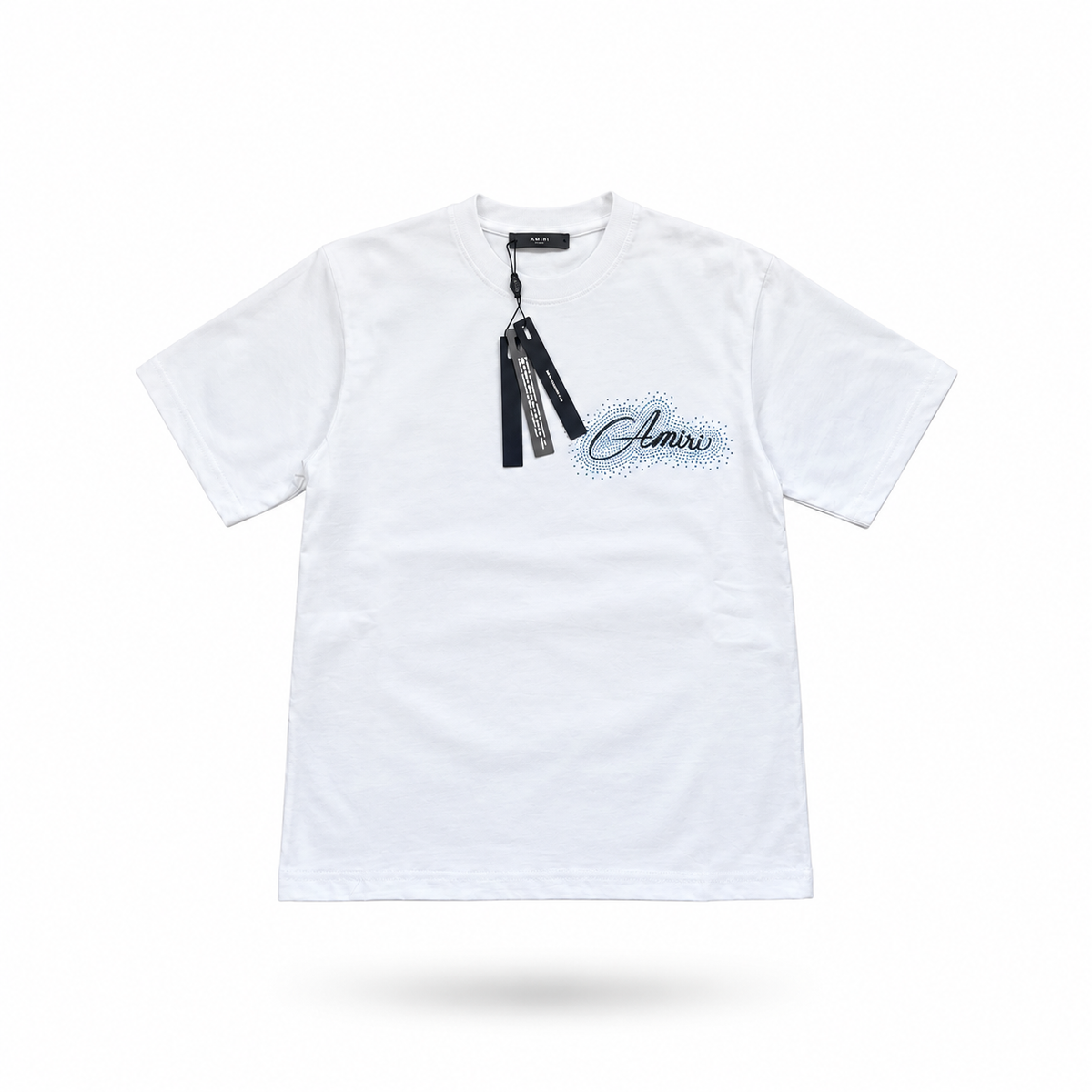 Amiri white bedazzled