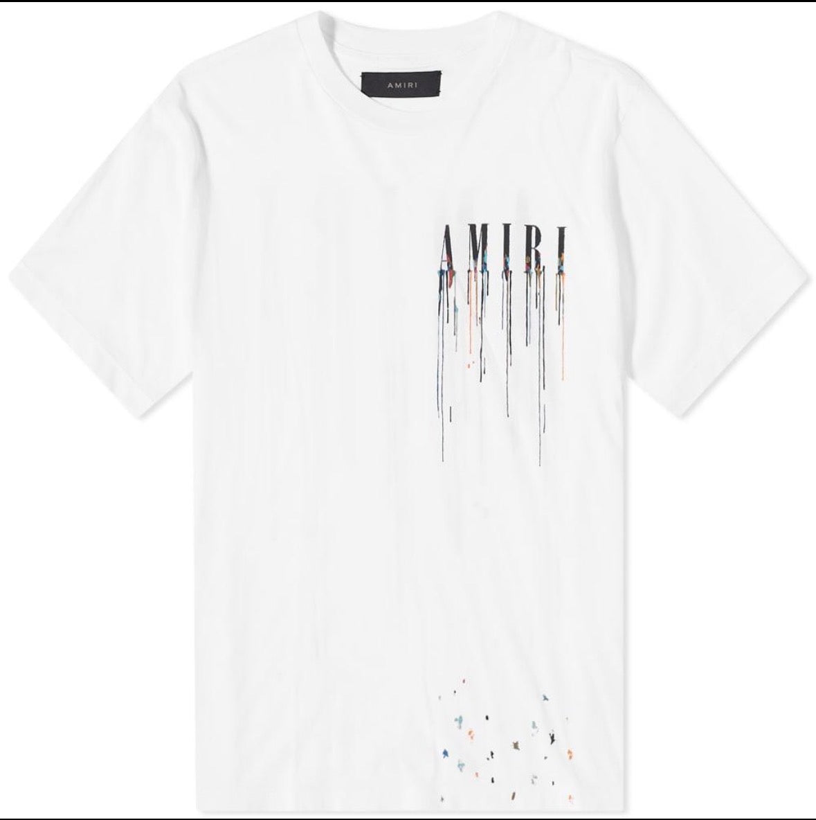 Amiri white paint drip